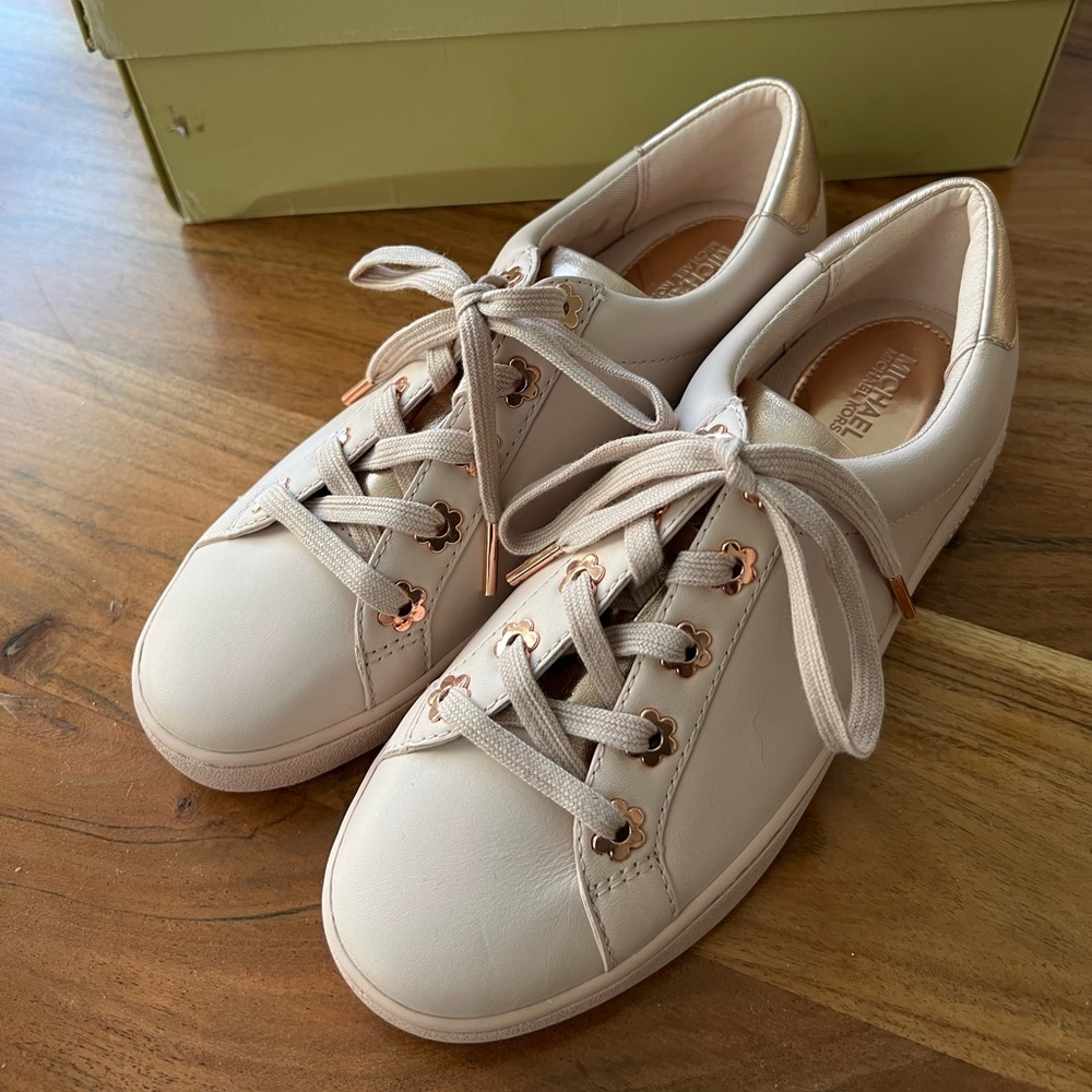 Michael kors Irving lace up leather 43s8irfs5l US5.5M IT size 35.5 soft pink